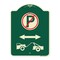 Signmission No Parking Tow Away Zone W/ Graphic Heavy-Gauge Aluminum Architectural Sign, 24" x 18", G-1824-23793 A-DES-G-1824-23793 - alternate 1